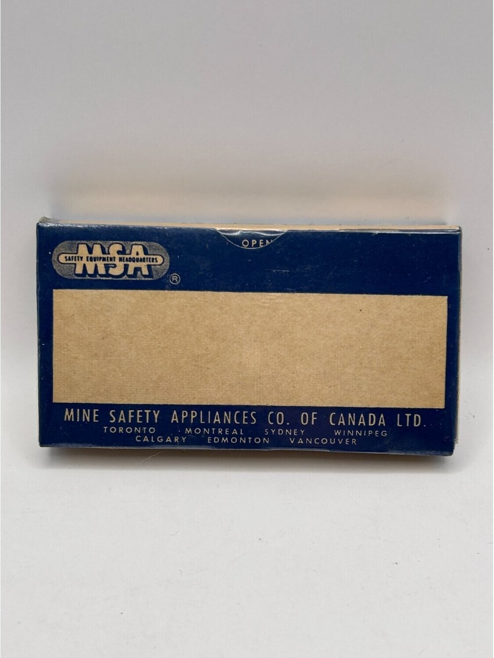 Mine Safety Appliances Co. Of Canada Ltd. Eye Dressing Packet Vintage First Aid
